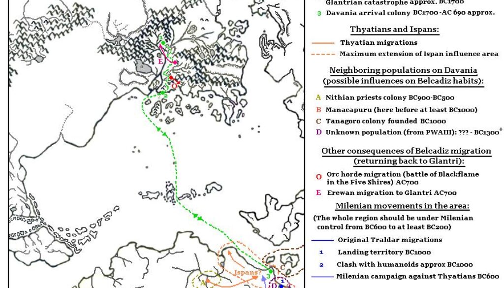 Belcadiz Migrations, 1700 BC to 700 AC by Michele Carpita, November 2005