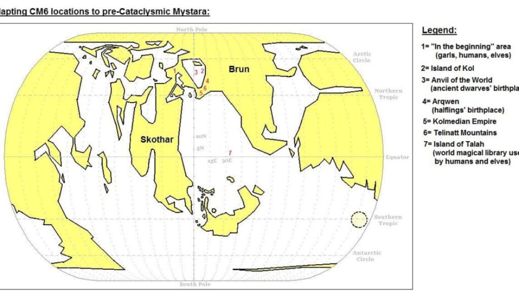 Adapting CM6 Locations to Precataclysmic Mystara by Michele Carpita, July 2010