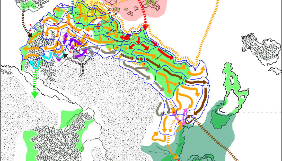 Milenian Empire 1000 BC to 0 AC (work-in-progress) by Michele Carpita, March 2014