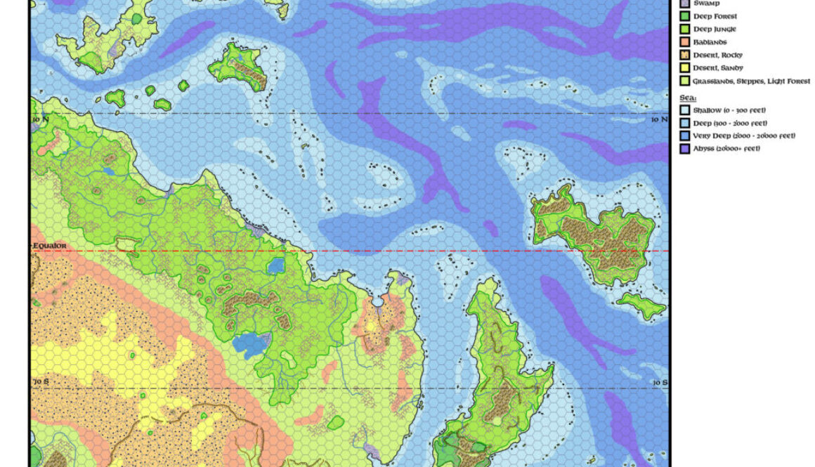 North Central Arypt, 72 miles per hex by Michele Carpita, June 2021