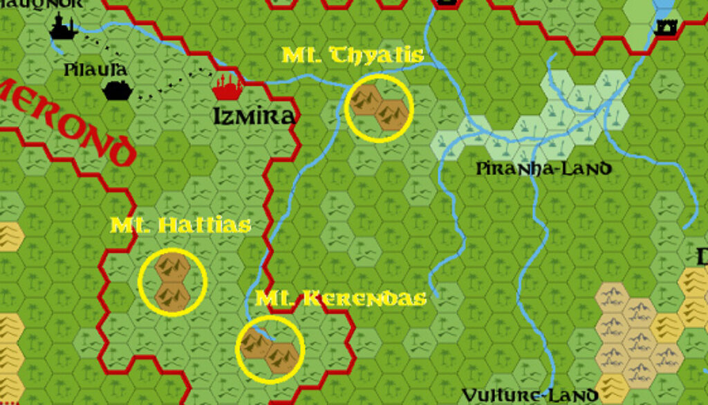 Thyatian Mountain Locations by Michele Carpita, May 2019