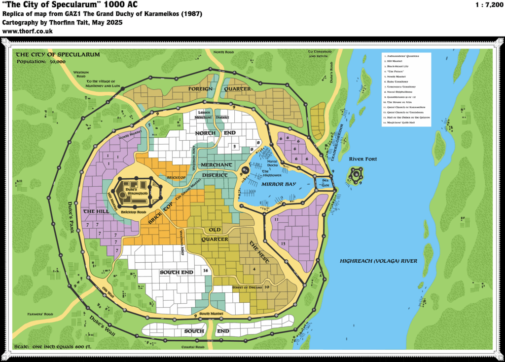 Replica of GAZ1’s map of Specularum