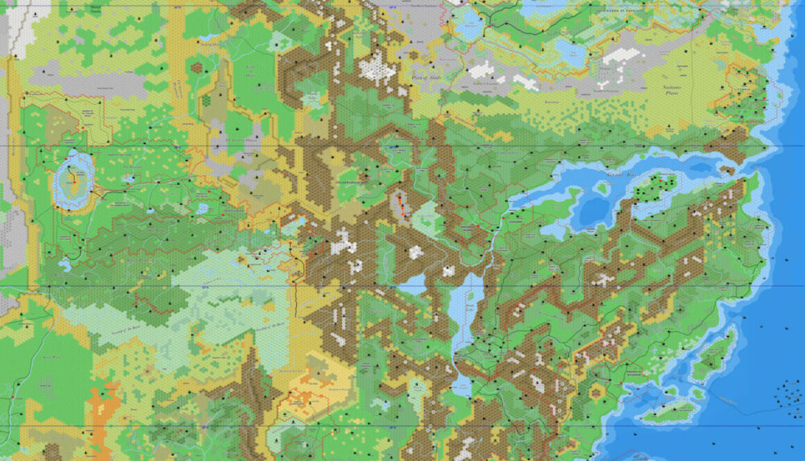 Northeastern Brun, 8 miles per hex by Jose Ignacio Ramos Lomelin, January 2016 (version 1)