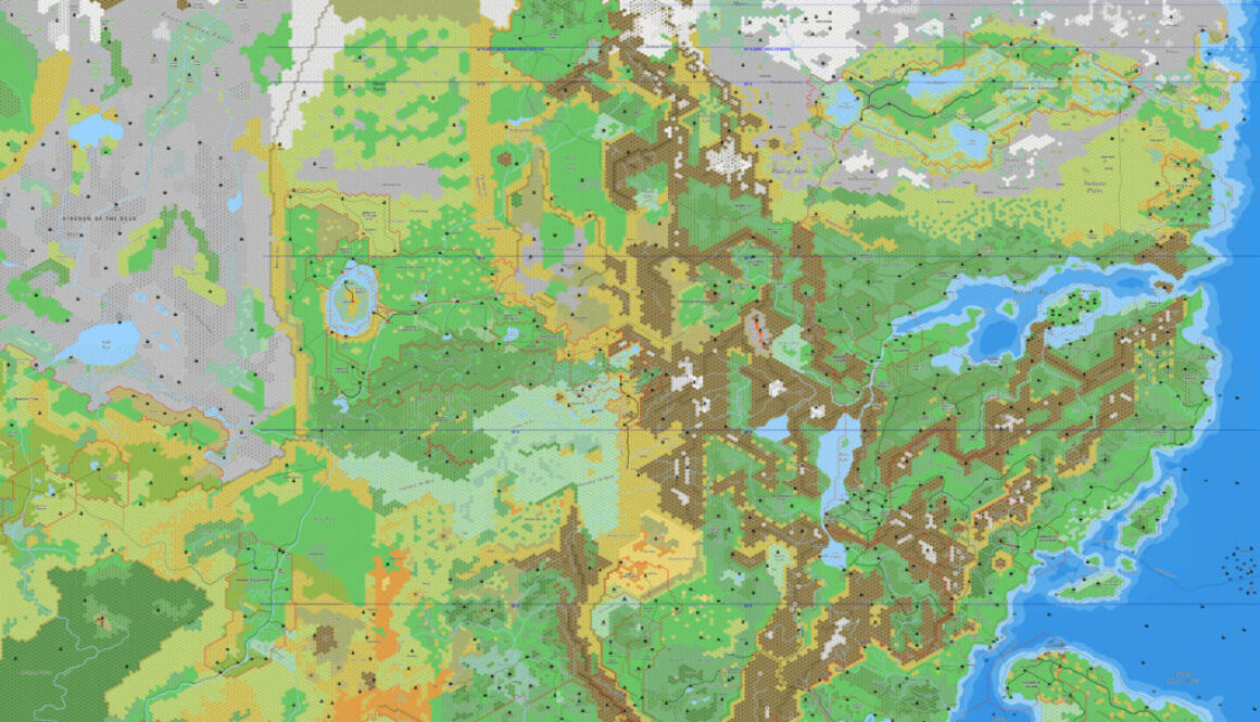 Northeastern Brun, 8 miles per hex by Jose Ignacio Ramos Lomelin, January 2016 (version 2)