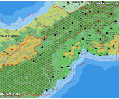 The Kingdom of Herath, 8 miles per hex by Jose Ignacio Ramos Lomelin, February 2016