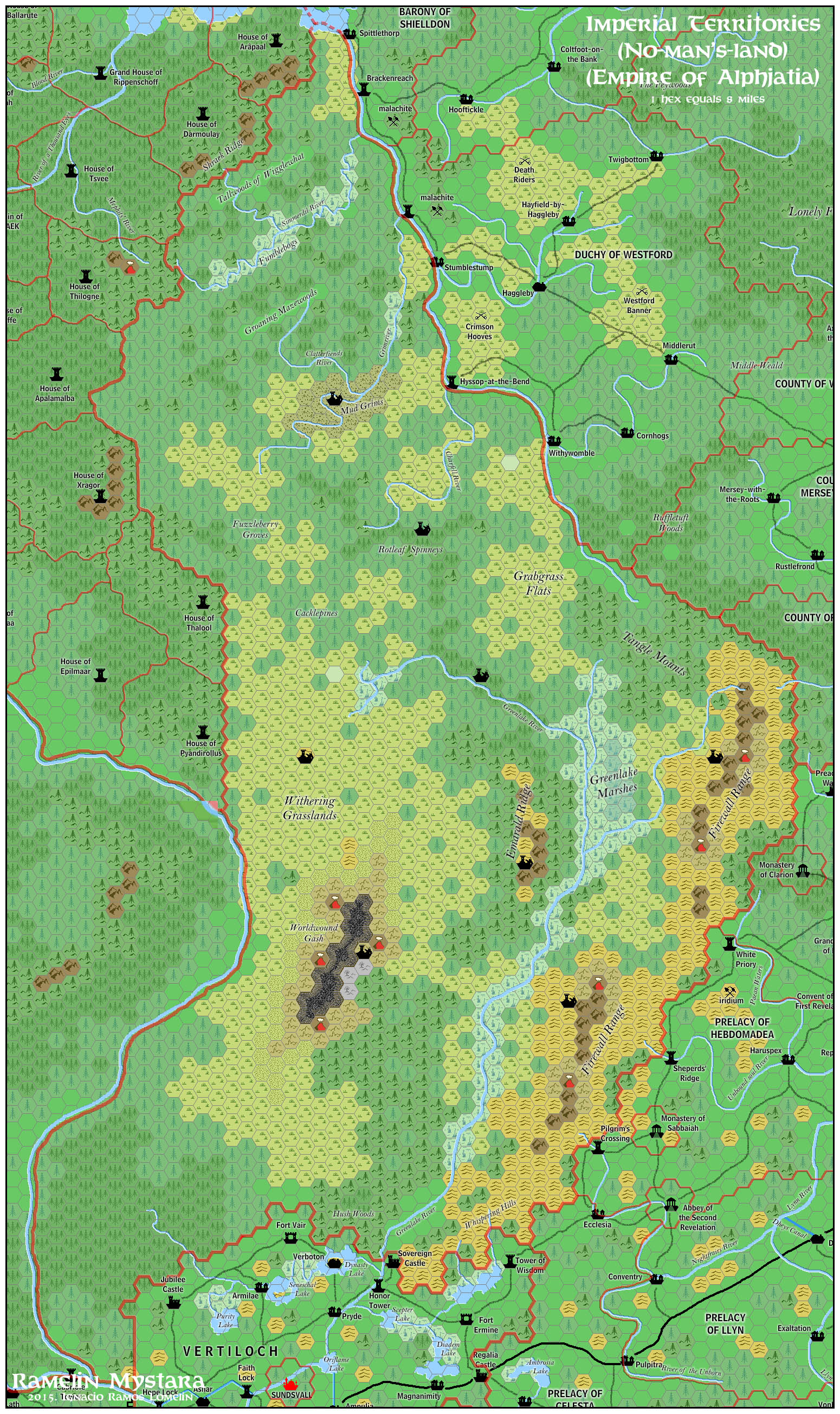 Imperial Territories, 8 miles per hex by Jose Ignacio Ramos Lomelin, February 2016 (version 1)