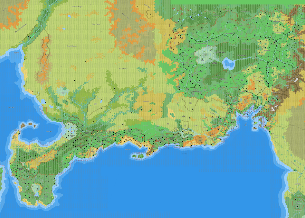 Southold, 8 miles per hex by Jose Ignacio Ramos Lomelin, December 2015 (version 1)