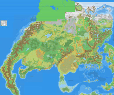 The Continent of Brun, 8 miles per hex by Jose Ignacio Ramos Lomelin, June 2017 (version 1, scaled to 50%)