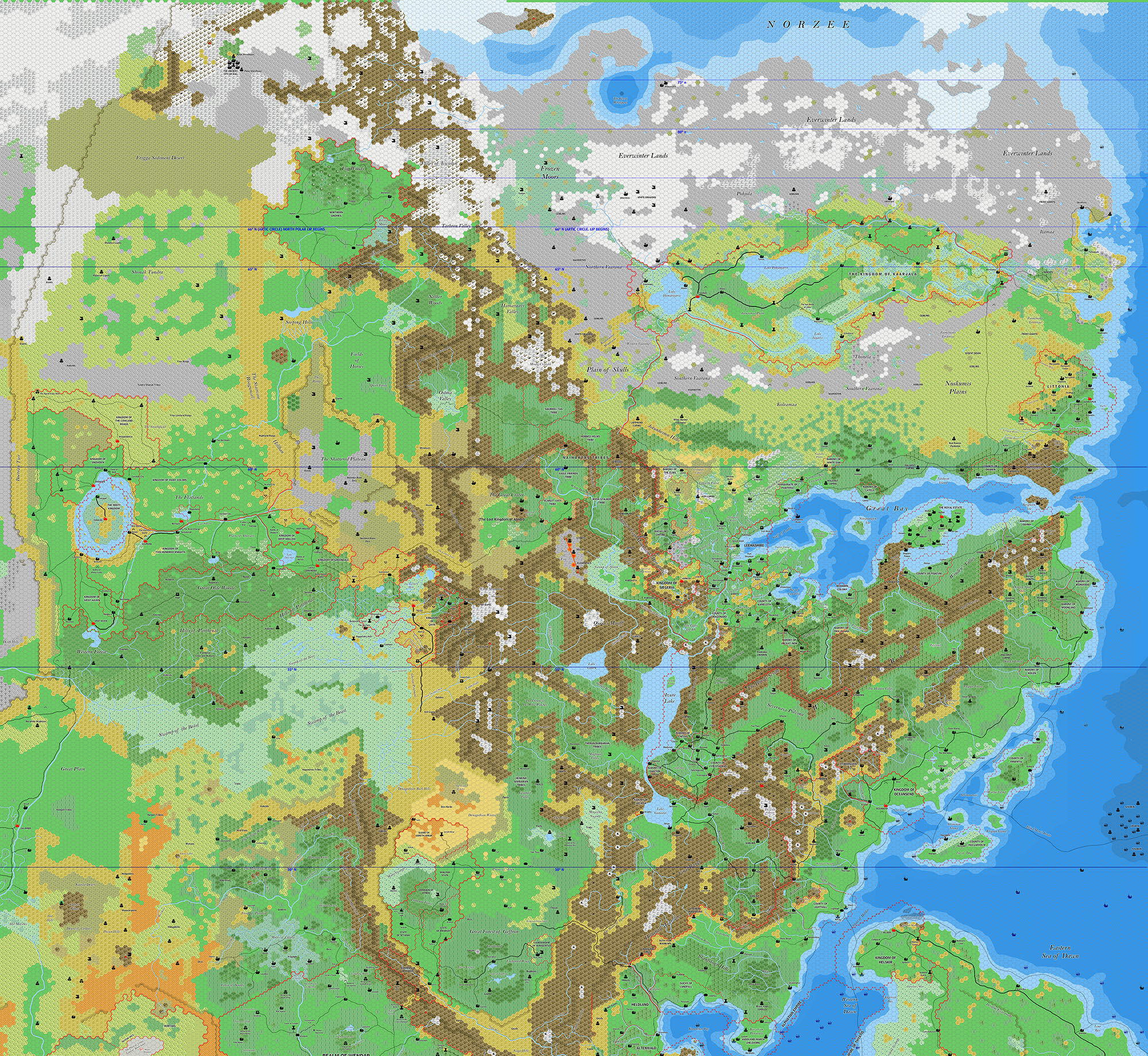 Northeastern Brun, 8 miles per hex by Jose Ignacio Ramos Lomelin, December 2016 (version 3)