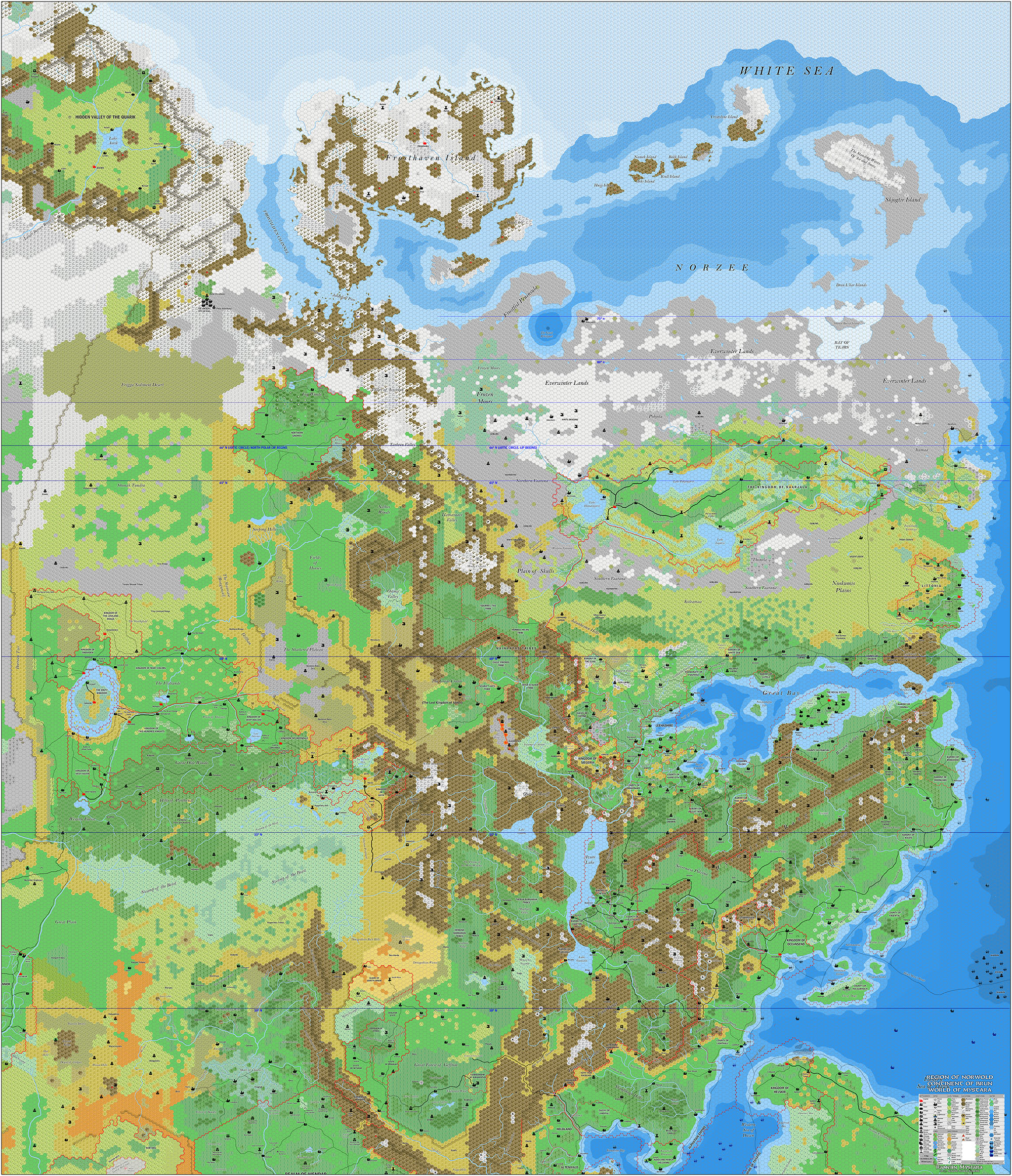 Northeastern Brun, 8 miles per hex by Jose Ignacio Ramos Lomelin, March 2017 (version 4)