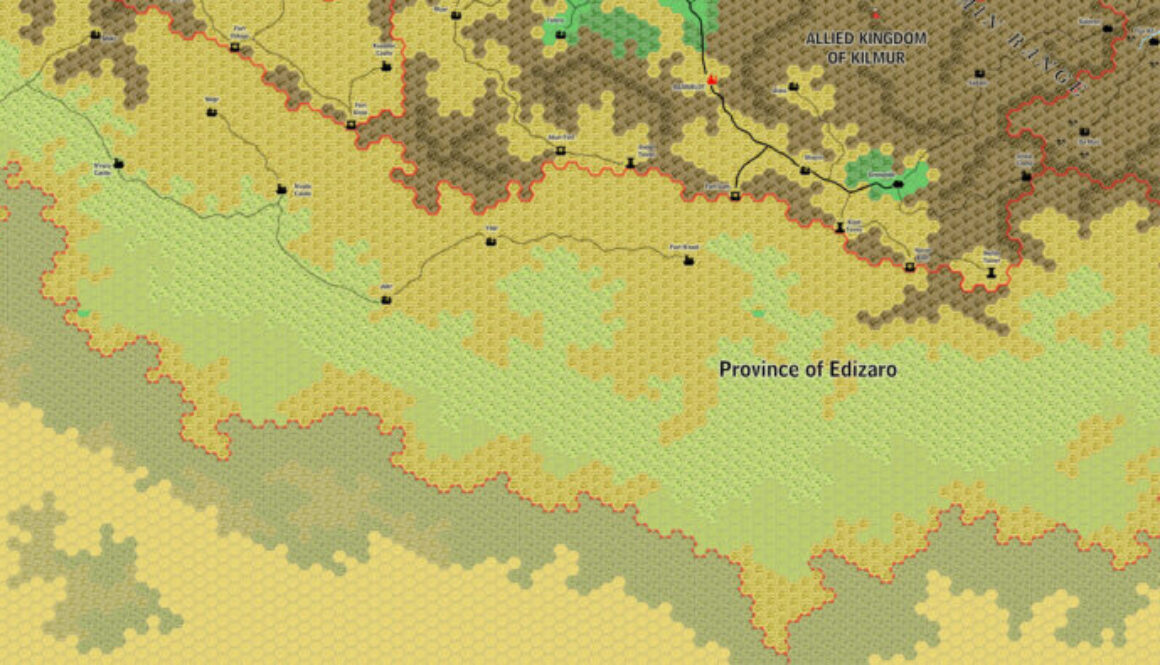 The Province of Edizaro, 8 miles per hex by Jose Ignacio Ramos Lomelin, June 2017