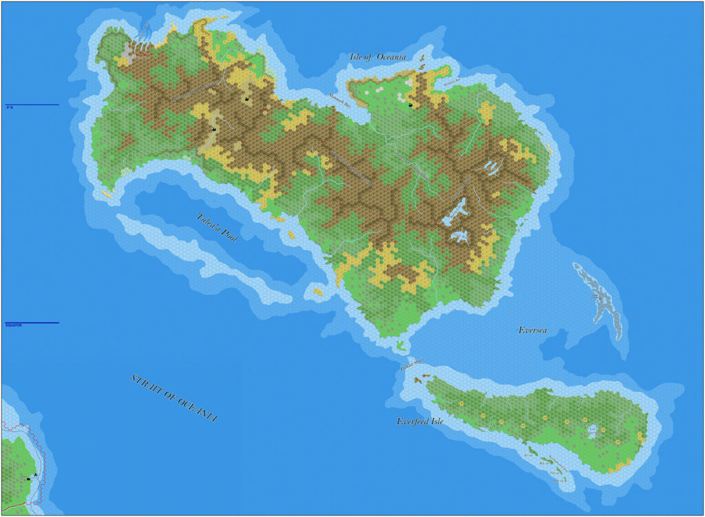 Oceania and Everfeed, 8 miles per hex by Jose Ignacio Ramos Lomelin, December 2016 (version 1)