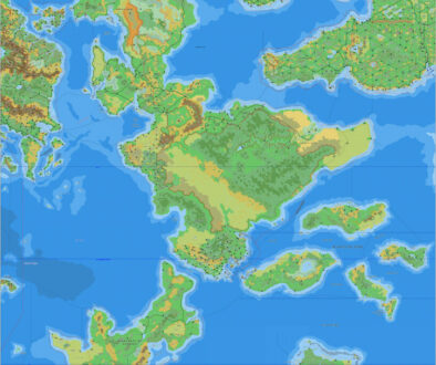 Sea of Dawn Islands, 8 miles per hex by Jose Ignacio Ramos Lomelin, March 2017