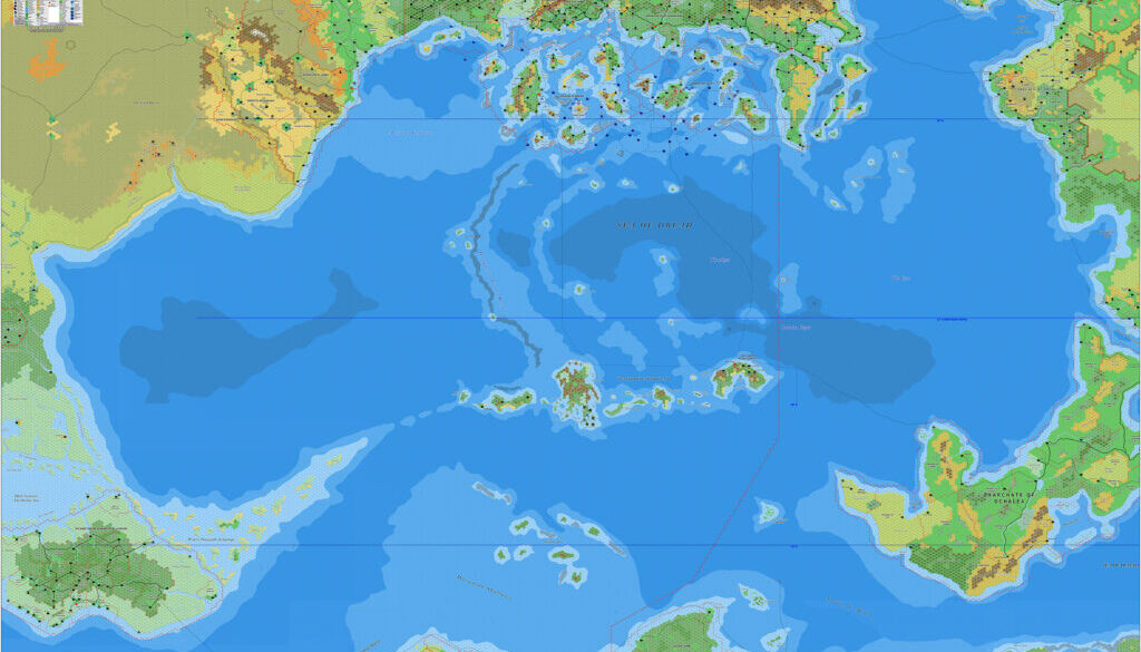 The Sea of Dread, 8 miles per hex by Jose Ignacio Ramos Lomelin, March 2017 (version 1)