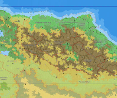 The Silver Coast, 8 miles per hex by Jose Ignacio Ramos Lomelin, May 2017