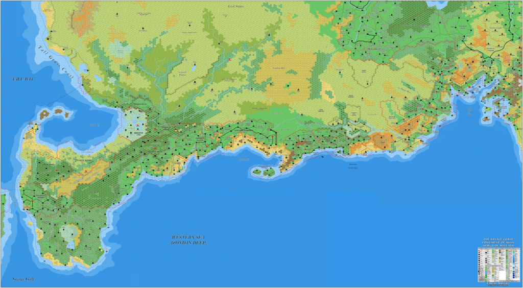 Southold, 8 miles per hex by Jose Ignacio Ramos Lomelin, March 2017 (version 2)