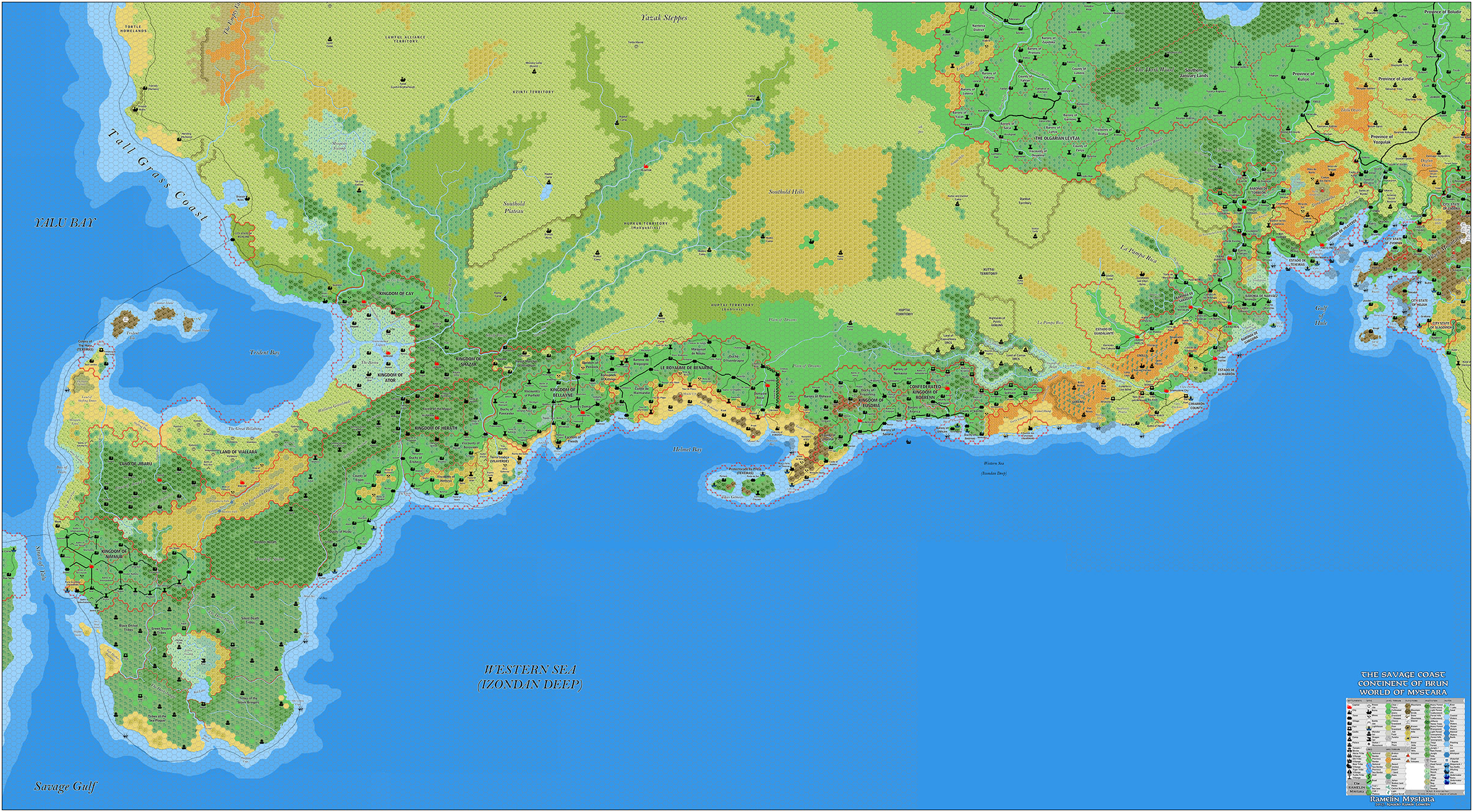 Southold, 8 miles per hex by Jose Ignacio Ramos Lomelin, March 2017 (version 2)