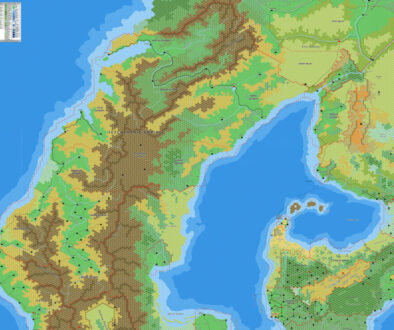 Yalu Bay and the Yezchamenid Empire, 8 miles per hex by Jose Ignacio Ramos Lomelin, June 2017