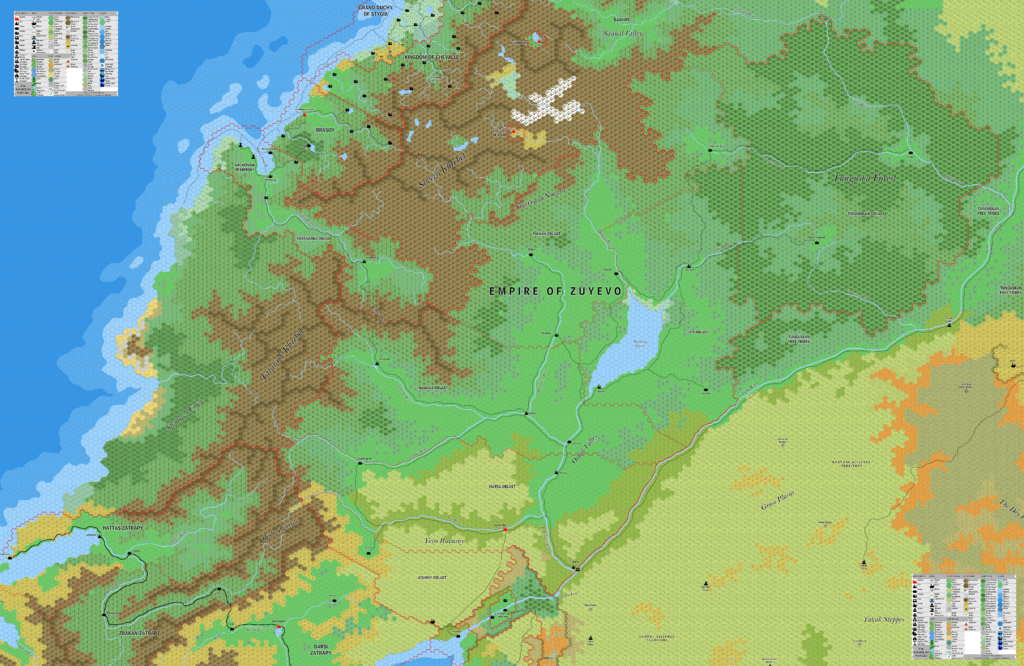 The Empire of Zuyevo, 8 miles per hex by Jose Ignacio Ramos Lomelin, June 2017