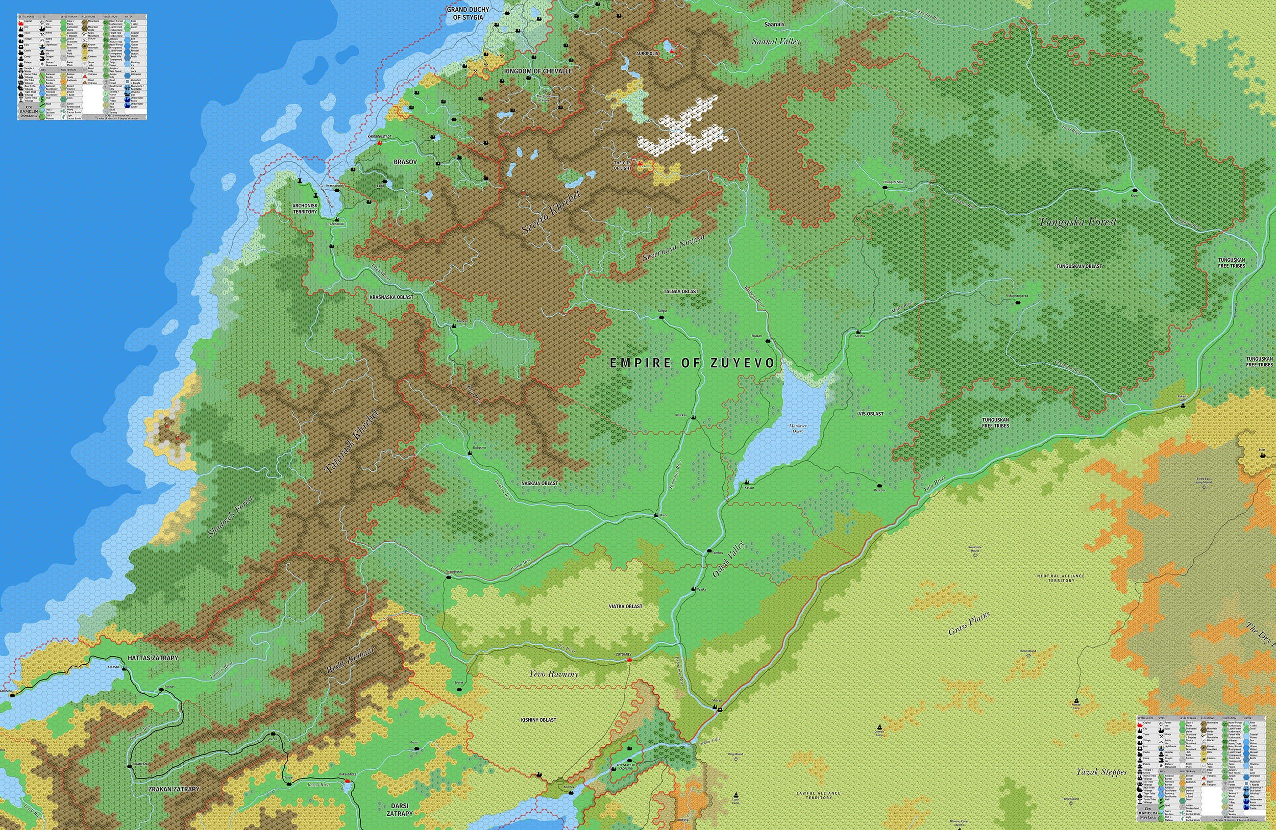 The Empire of Zuyevo, 8 miles per hex by Jose Ignacio Ramos Lomelin, June 2017