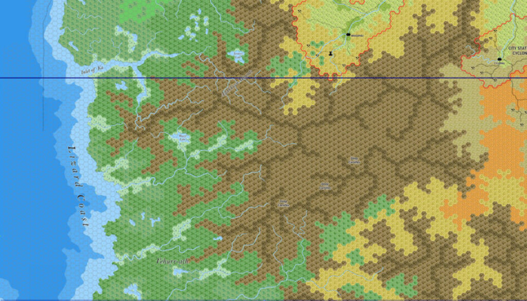 Amalur, 8 miles per hex by Jose Ignacio Ramos Lomelin, September 2017