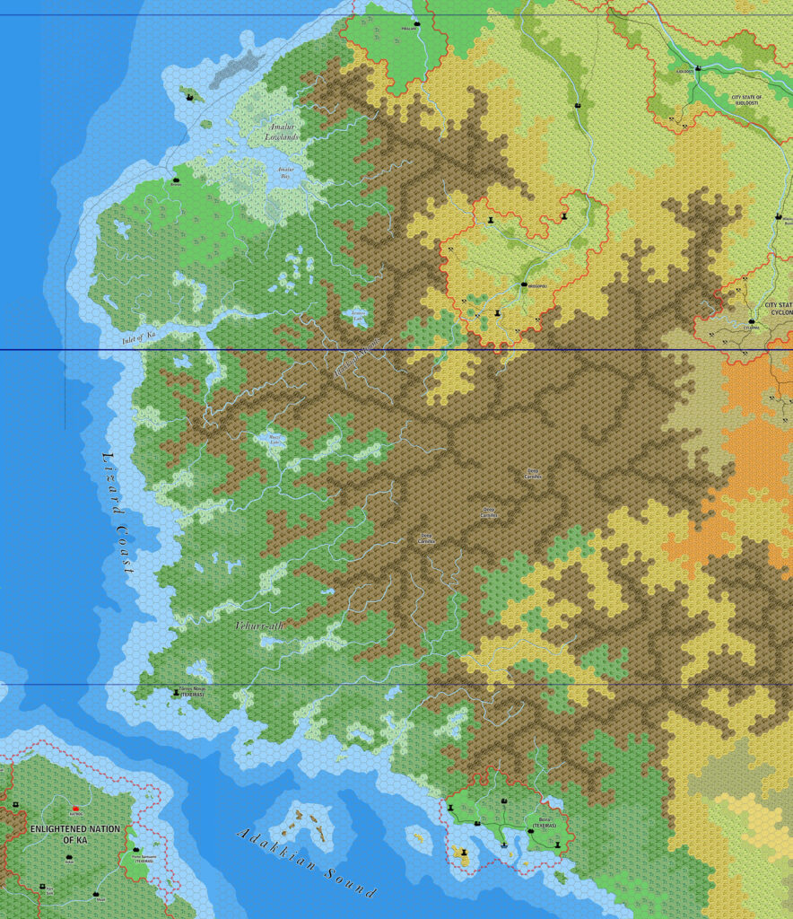 Amalur, 8 miles per hex by Jose Ignacio Ramos Lomelin, September 2017