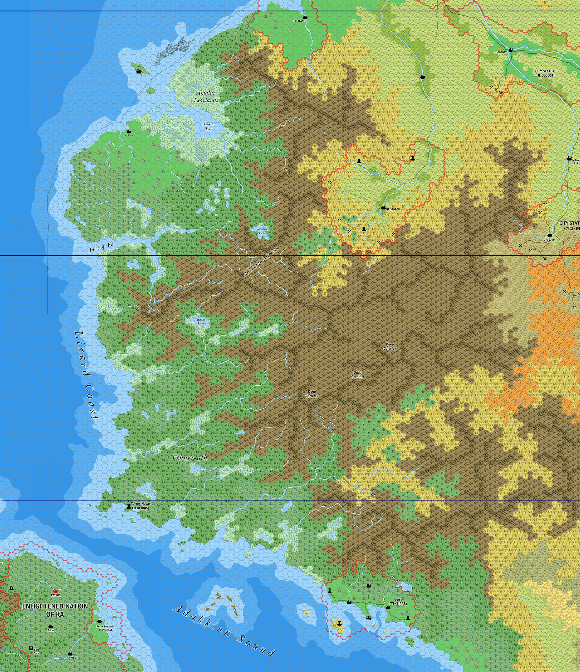 Amalur, 8 miles per hex by Jose Ignacio Ramos Lomelin, September 2017