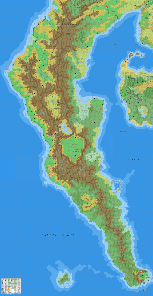 The Arm of the Immortals, 8 miles per hex by Jose Ignacio Ramos Lomelin, July 2017 (version 2)