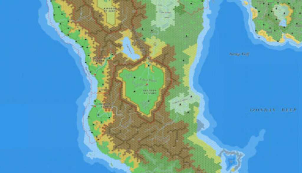 The Arm of the Immortals, 8 miles per hex by Jose Ignacio Ramos Lomelin, July 2017 (version 2)