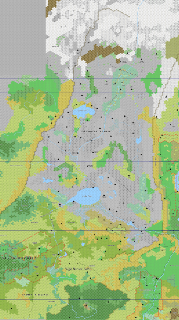 The Borean Valley, 8 miles per hex by Jose Ignacio Ramos Lomelin, September 2017