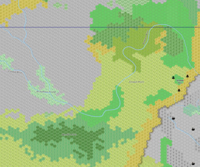 The Brahaura River area, 8 miles per hex by Jose Ignacio Ramos Lomelin, September 2017