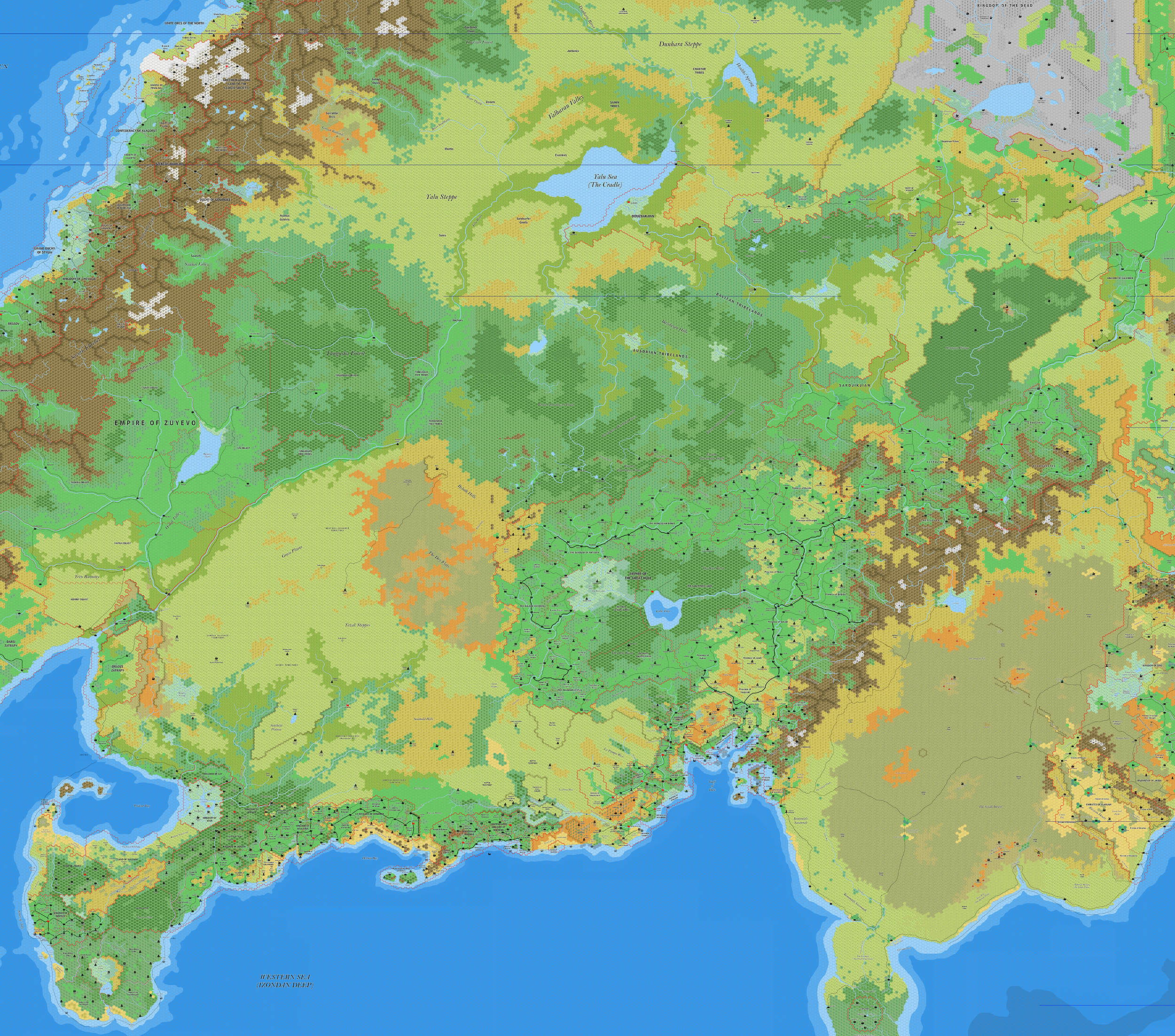 Central Brun, 8 miles per hex by Jose Ignacio Ramos Lomelin, July 2017