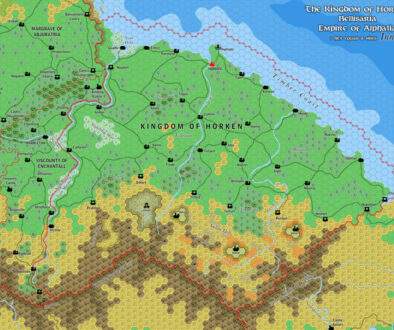 The Kingdom of Horken, 8 miles per hex by Jose Ignacio Ramos Lomelin, July 2017