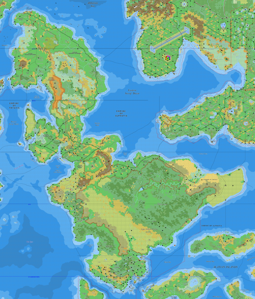 The Isle of Dawn, 8 miles per hex by Jose Ignacio Ramos Lomelin, November 2017