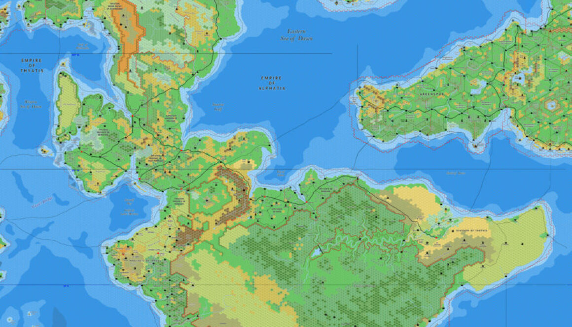 The Isle of Dawn, 8 miles per hex by Jose Ignacio Ramos Lomelin, November 2017