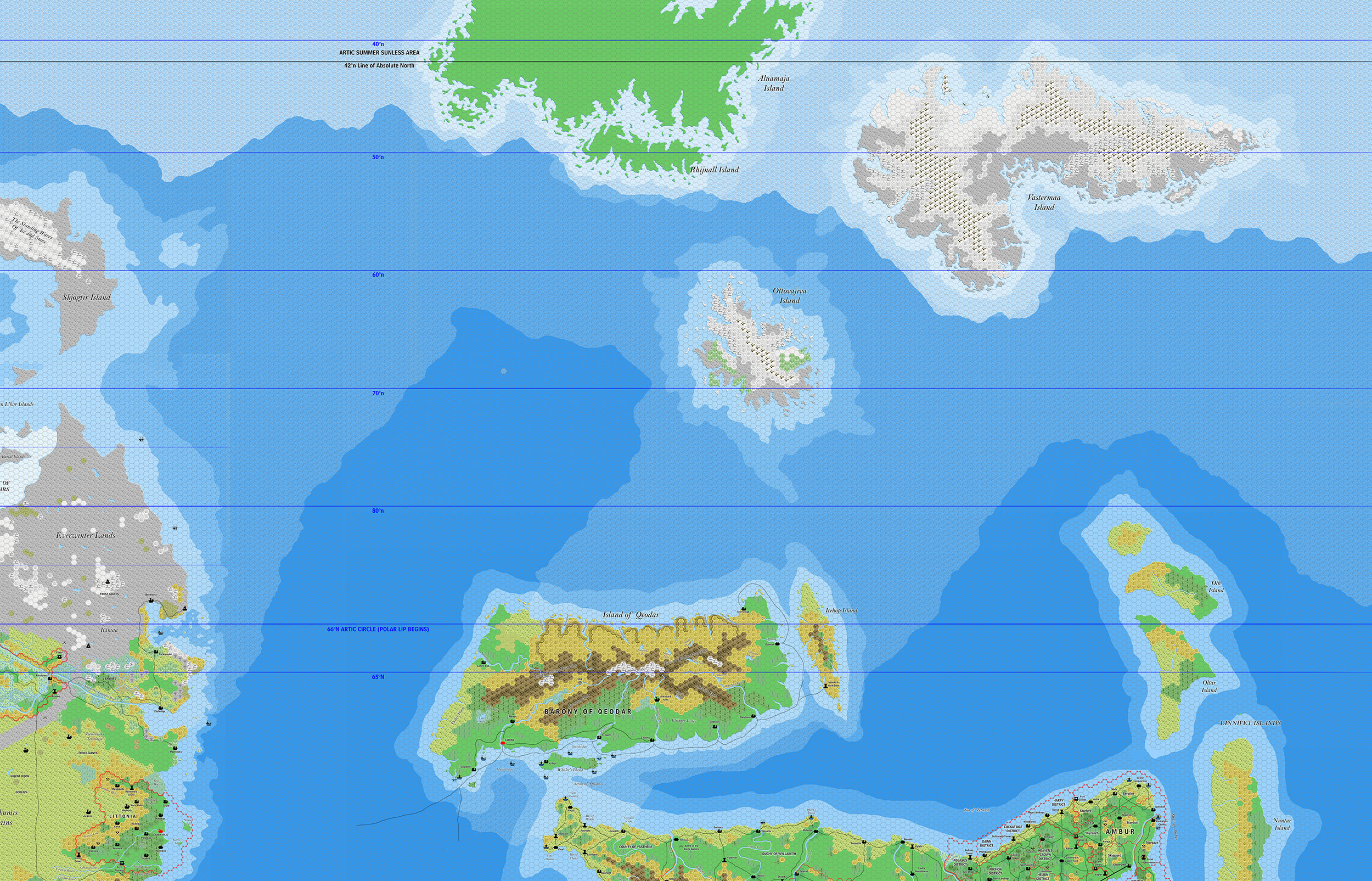 Norzee, 8 miles per hex by Jose Ignacio Ramos Lomelin, September 2017