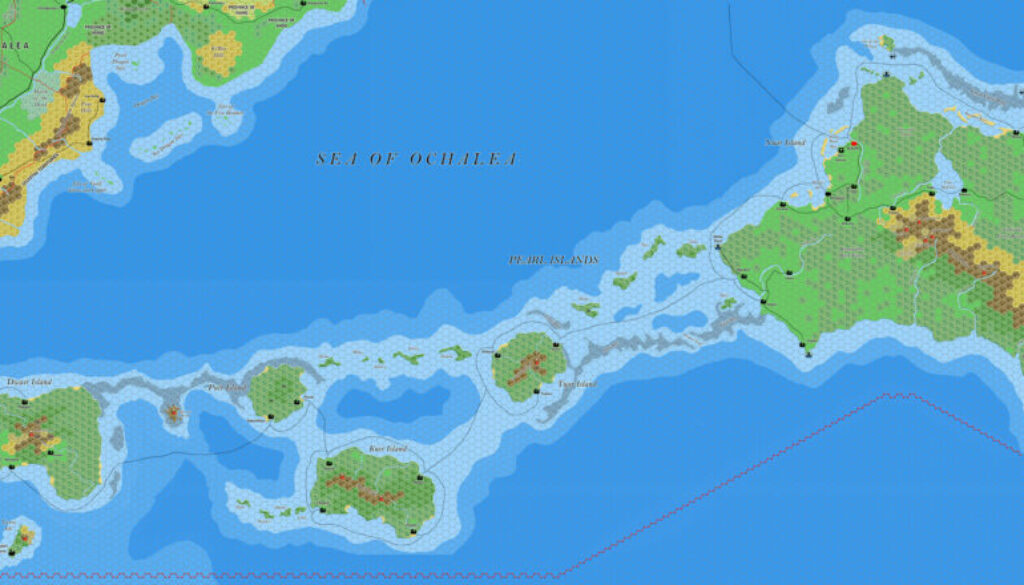 The Exarchate of the Pearl Islands, 8 miles per hex by Jose Ignacio Ramos Lomelin, September 2017 (Version 2)