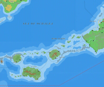 The Exarchate of the Pearl Islands, 8 miles per hex by Jose Ignacio Ramos Lomelin, September 2017 (Version 2)
