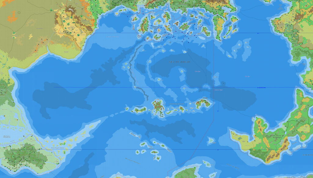 The Sea of Dread, 8 miles per hex by Jose Ignacio Ramos Lomelin, September 2017 (version 2)