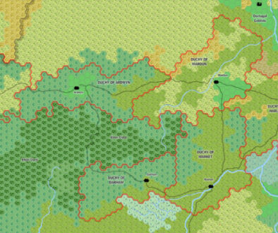 The Seven Duchies, 8 miles per hex by Jose Ignacio Ramos Lomelin, September 2017