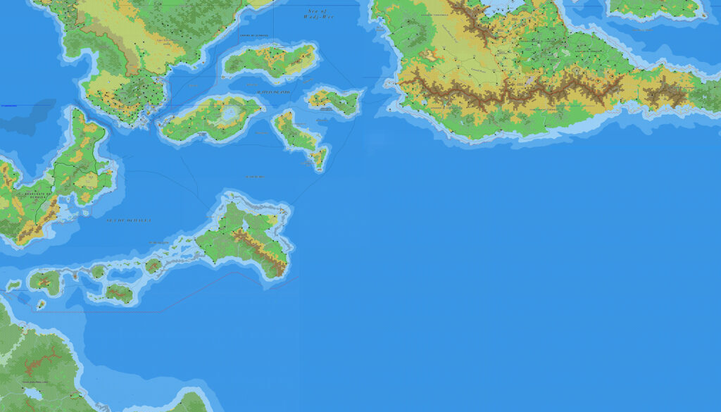 The South Sea, 8 miles per hex by Jose Ignacio Ramos Lomelin, November 2017