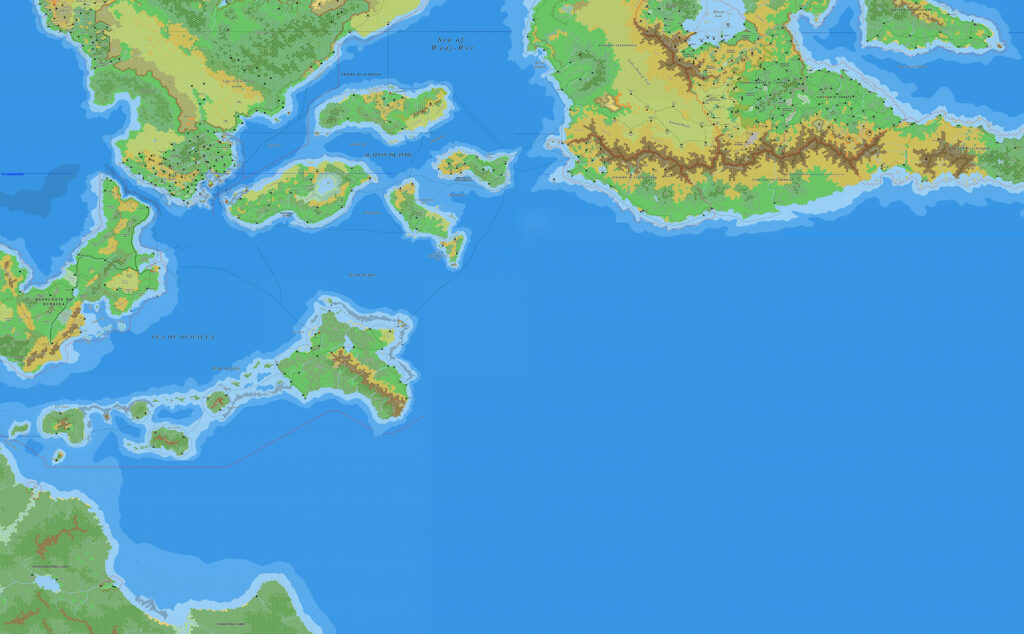 The South Sea, 8 miles per hex by Jose Ignacio Ramos Lomelin, November 2017