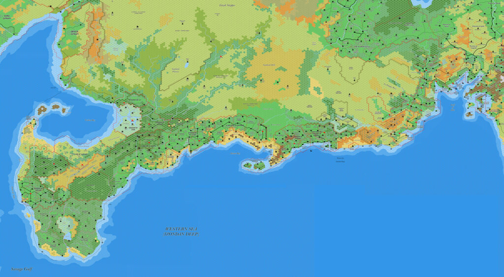 Southold, 8 miles per hex by Jose Ignacio Ramos Lomelin, July 2017 (version 3)