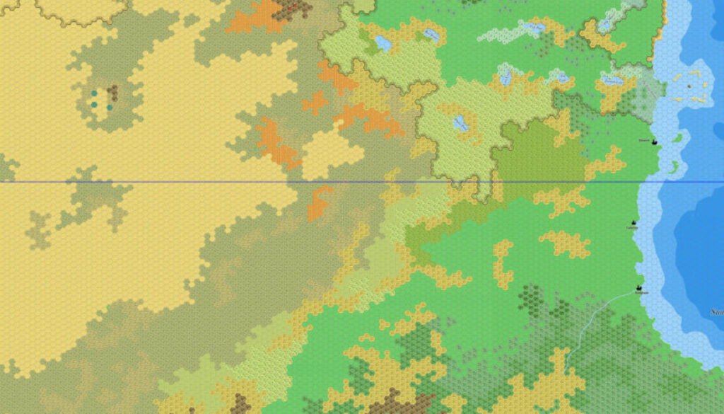 The Aryptian Basin, 8 miles per hex by Jose Ignacio Ramos Lomelin, February 2018