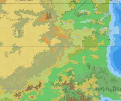 The Aryptian Basin, 8 miles per hex by Jose Ignacio Ramos Lomelin, February 2018