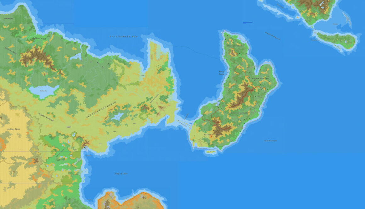 Northeastern Davania, 8 miles per hex by Jose Ignacio Ramos Lomelin, February 2018