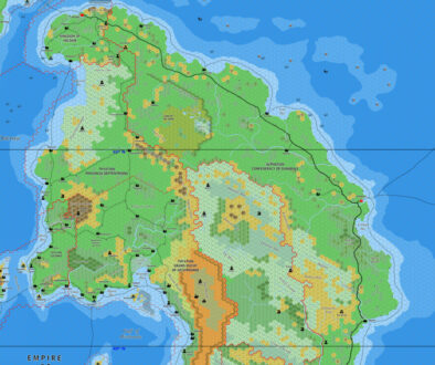 Northern Isle of Dawn, 8 miles per hex by Jose Ignacio Ramos Lomelin, March 2018