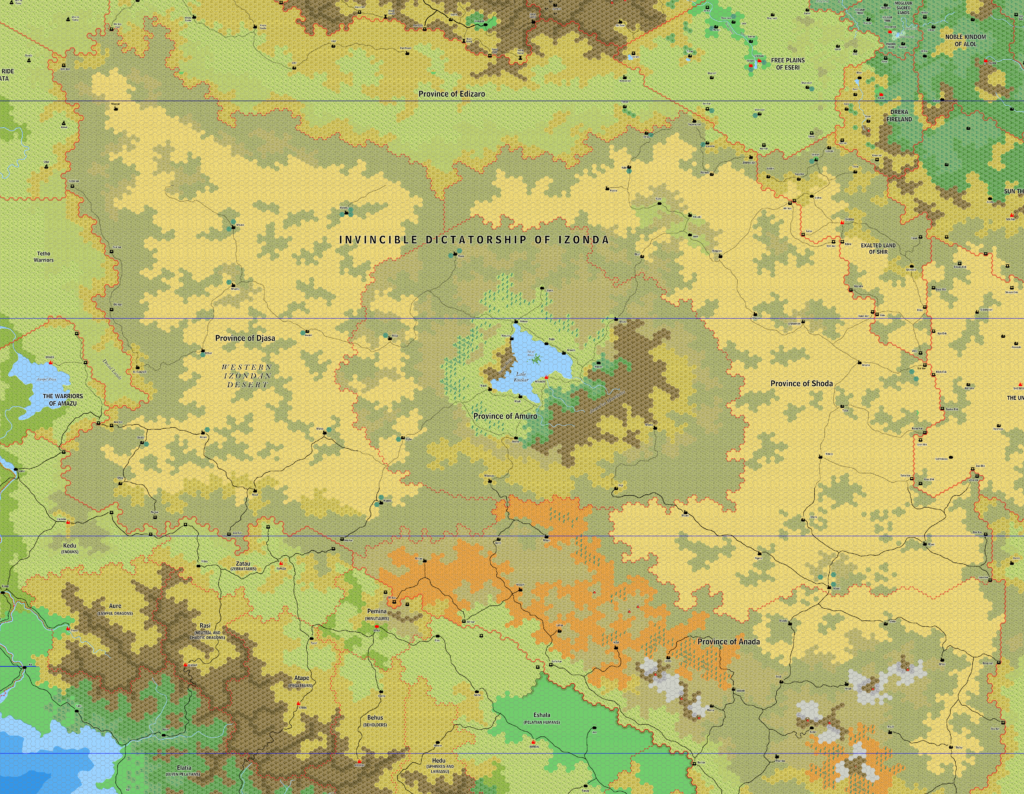 Izonda, 8 miles per hex by Jose Ignacio Ramos Lomelin, February 2018