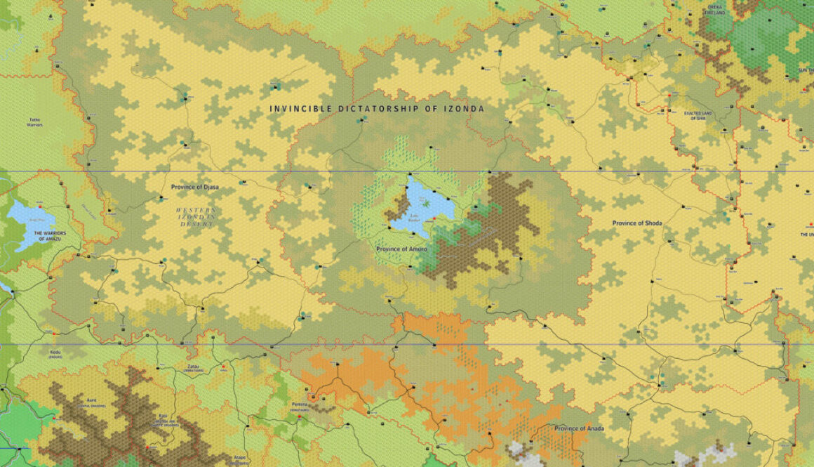 Izonda, 8 miles per hex by Jose Ignacio Ramos Lomelin, February 2018