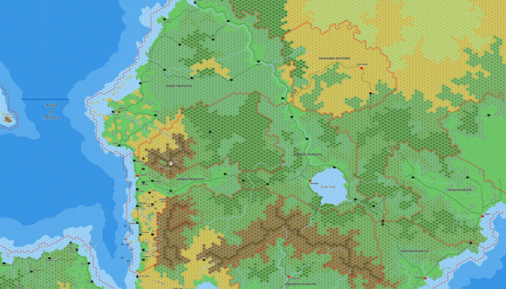 Western Minaea, 8 miles per hex by Jose Ignacio Ramos Lomelin, March 2018 (version 1)